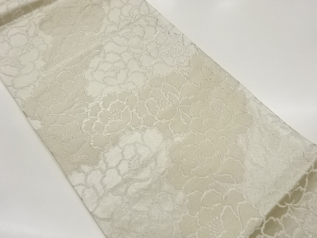 JAPANESE FUKURO OBI / WOVEN PEONY